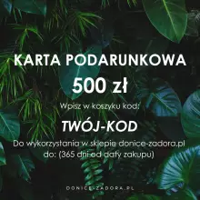 Karta podarunkowa DONICE-ZADORA.PL - 500 zł